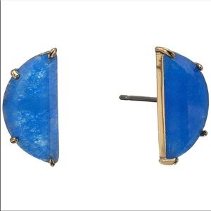 Kate Spade half moon mini scallop stud earrings